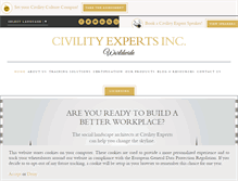 Tablet Screenshot of civilityexperts.com
